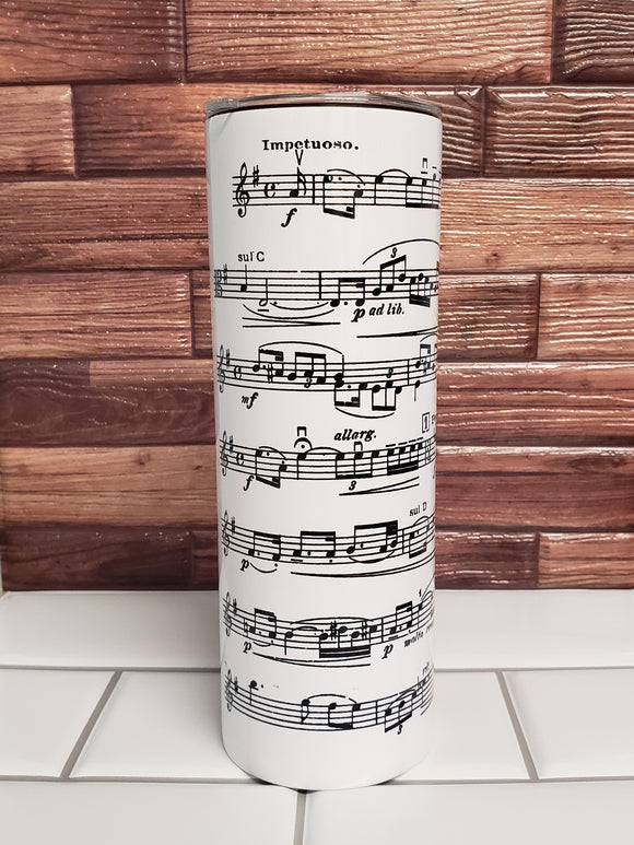 Sheet Music Tumbler