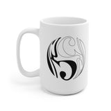 Yin and Yang Alto Clef Coffee Mug