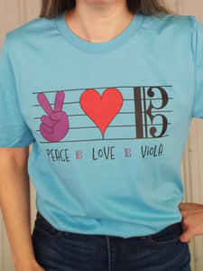 Peace Love Viola T-Shirt
