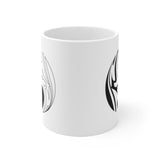 Yin and Yang Alto Clef Coffee Mug