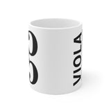 Viola Alto Clef Coffee Mug