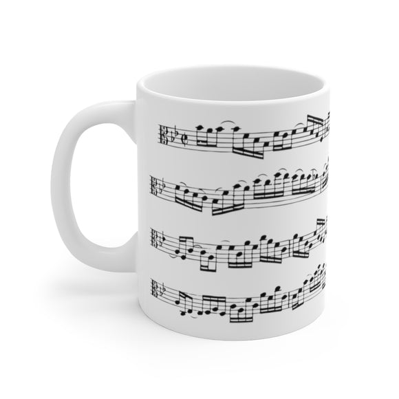 Bach Brandenburg 6 Viola Coffee Mug
