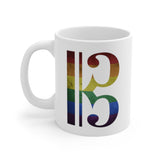 Rainbow Alto Clef Coffee Mug