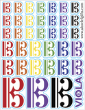 Clef Sticker Sheets
