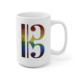 Rainbow Alto Clef Coffee Mug