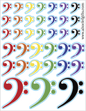 Clef Sticker Sheets
