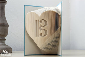 Alto Clef in a Heart Book (or any clef!)