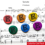 Viola-Themed Pinback Buttons