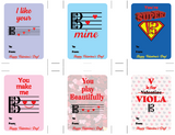 Printable Valentines for Viola Players