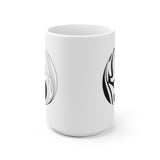 Yin and Yang Alto Clef Coffee Mug