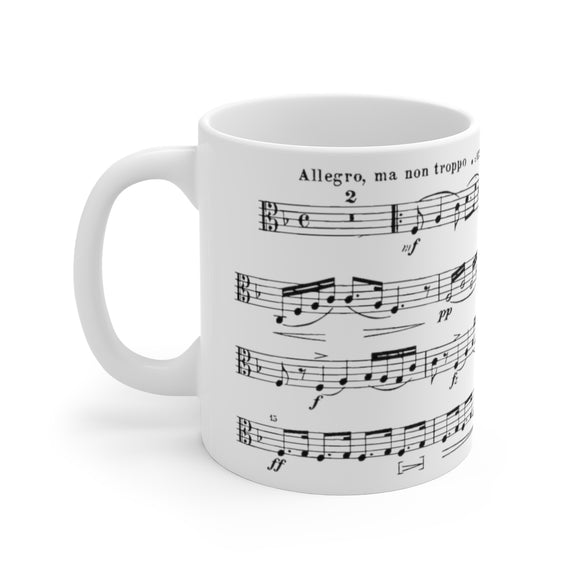 Dvorak American String Quartet Viola Part Coffee Mug