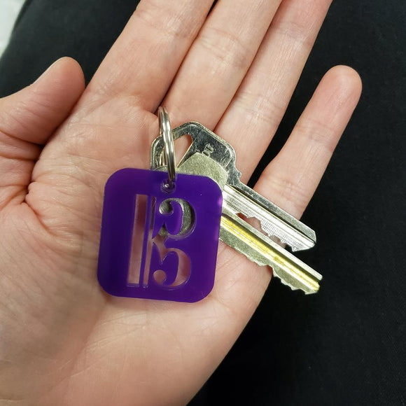 Choose Your Clef Acrylic Keychain
