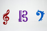 Personalized Clef Ornaments