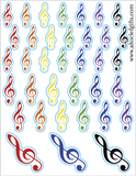 Clef Sticker Sheets