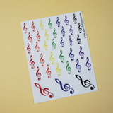 Clef Sticker Sheets