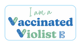 Vaccinated Violist Sticker