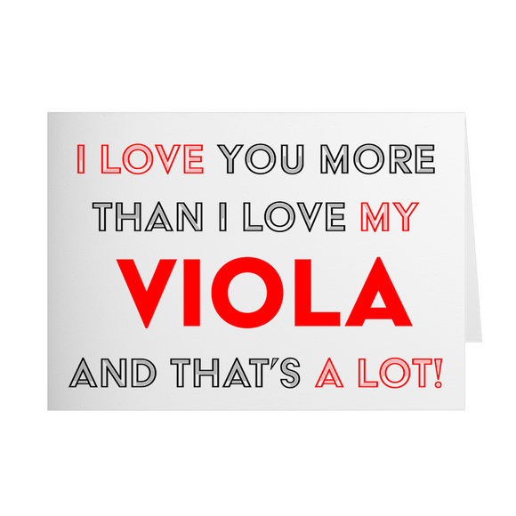 Greeting Card from a Violist