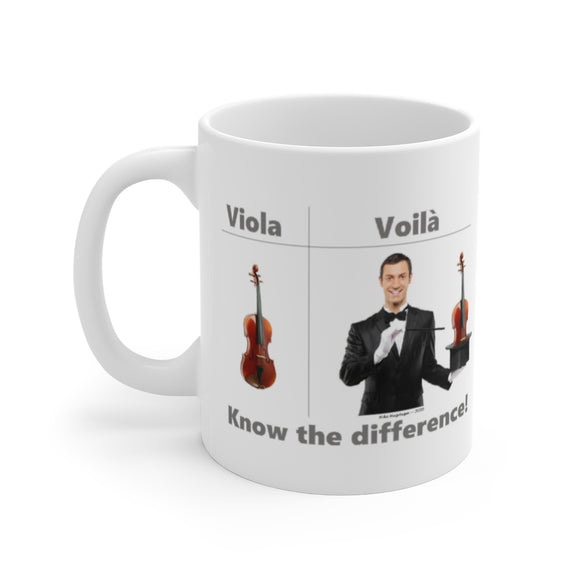 Viola / Voilà Coffee Mug - Know the difference!